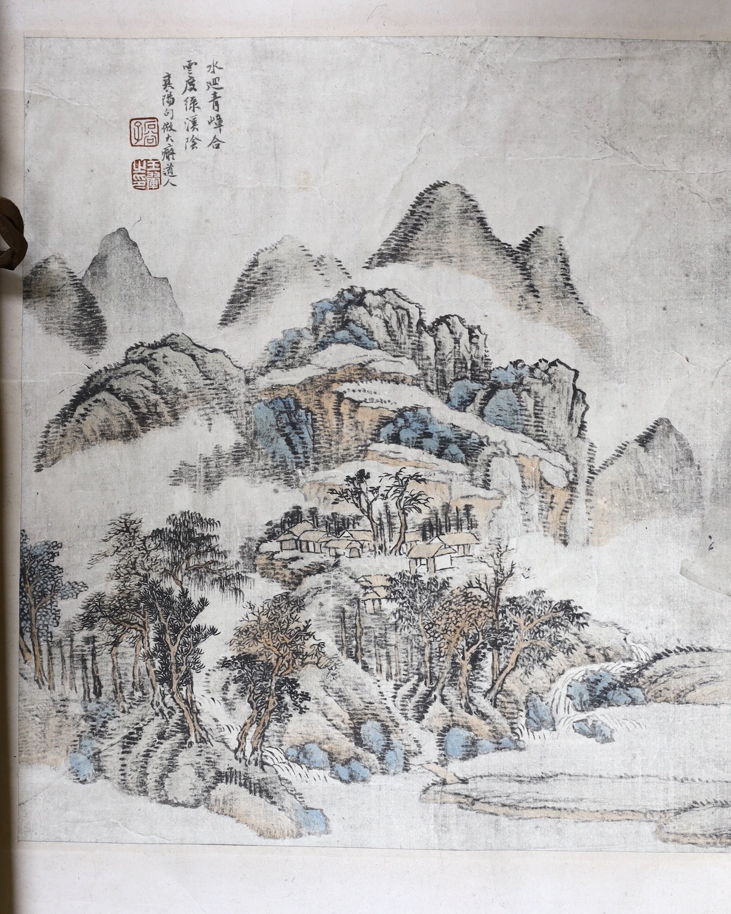 A Chinese scroll painting etc.